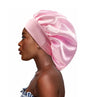 Newly Satin Night Hair Cap Women's Solid Sleeping Hat Sleep Care Bonnet Nightcap for Women Unisex Cap