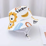 Cute Cartoon Printing Bucket Baby Hat Cotton Breathable Kids Fisherman Hat Infant Toddle Sun Hat with Drawstring for 1-5 Years