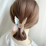 1pc Super Fairy New Style Colorful Butterfly Hair Clip Mermaid Ji Grab Clip Hair Accessories Disc Hair Grab Acetate Clip