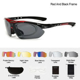 Cycling Glasses For Men's Women Men Outdoor Sports Bicycle Sunglasses MTB Road Goggles Eyewear 5 Lens Bike Equipment Driving