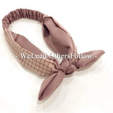 Clearance Fresh Colorful Turban Headbands Women Spring Summer Chiffon Headband Head Wrap Wide Lattice Hairband Hair Accessories