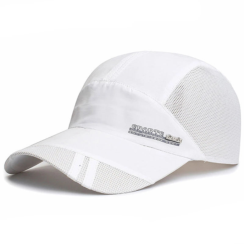 Mesh Baseball Hat Summer Men Women Sunhat With Visor Breathable Quick-Dry Outdoor Fishing Hiking Running Sports Cap Fashion