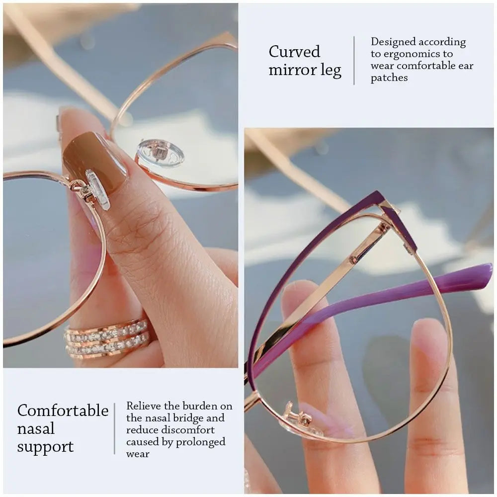 Blue Light Blocking Glasses for Women Fashion Office Optical Spectacle Computer Glasses Blue Ray Blocking Eye Protection Eyewear