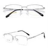 High Quality Men Pure Titanium Half-Rim Glasses Frame Ultra-Light Comfortable Business Myopia Prescription Glasses Frame