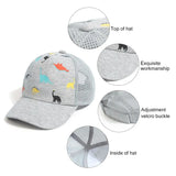 Printed Dinosaur Kids Sun Hat Toddler Baseball Hat for Baby Boys Girls Cap Age 0-5Y Sun Hat