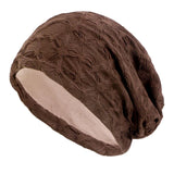 Unisex Men Women Beanie Cotton Night Sleep Cap Bonnet Chemo Hat Headwear Turban Baggy Hair Care Nightcap Pullover Hat Solid Colo