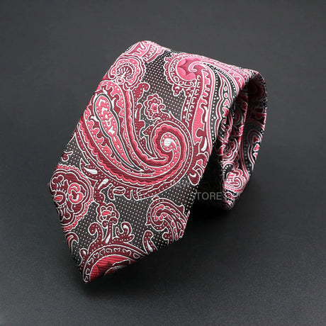 New Design Wedding Men Tie Grey Brown Green Paisley Flower Neckties Men Business Dropshipping Groom Collar Accessories Gift