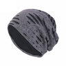 Unisex Men Women Beanie Cotton Night Sleep Cap Bonnet Chemo Hat Headwear Turban Baggy Hair Care Nightcap Pullover Hat Solid Colo
