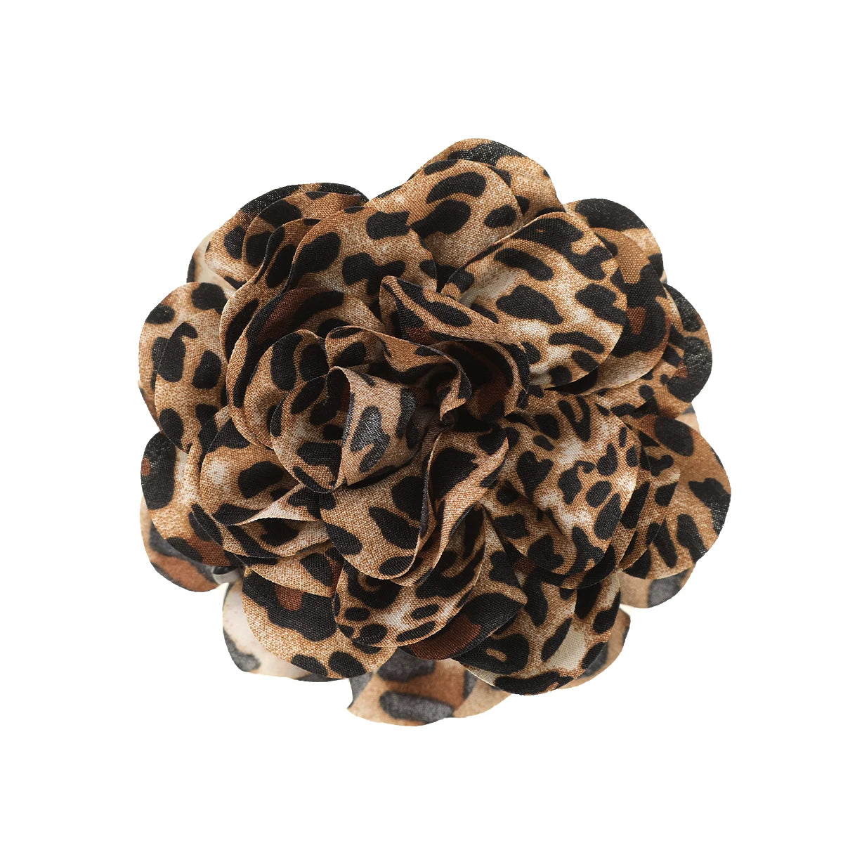 New Leopard Print Big Flower Women's Hair Claws Vintage Hairpin Simple Barrette Ponytail Hair Clamps Hair Accessories for Women