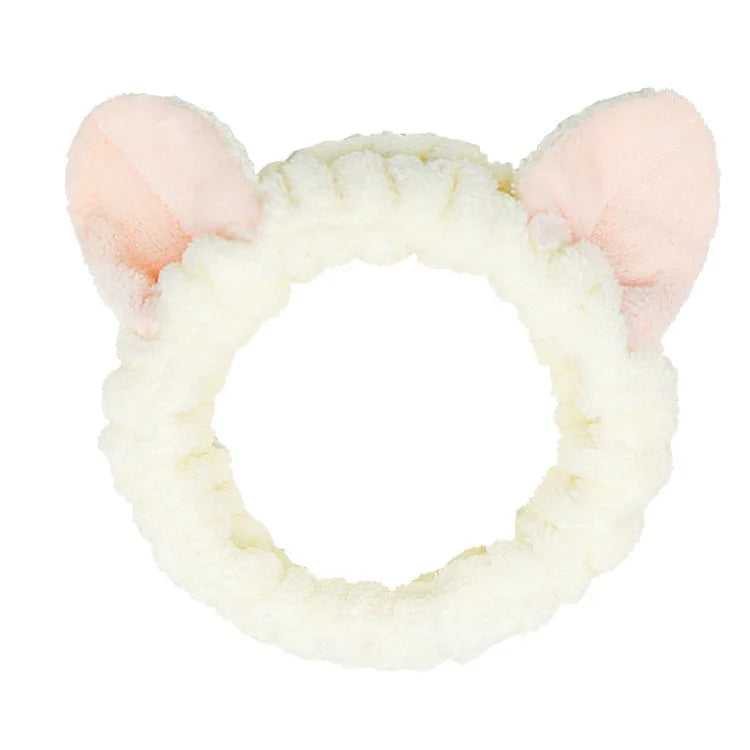 Headband For Washing Wash Face Rabbit makeup Hairbands Girls Elastic Holder Hair Strap Bands Ears Turban Hair Accessories