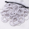 50PCS Macaron Rubber Band Hairband Headband High Elastic Durable Hair Ring Tied High Ponytail Women's Kids Hair Headwear