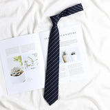 Korean style elegant Ties for men gifts Top clothes accessories Wedding  Black Gray Striped JK Ladies Collar Slim Neck Bow tie