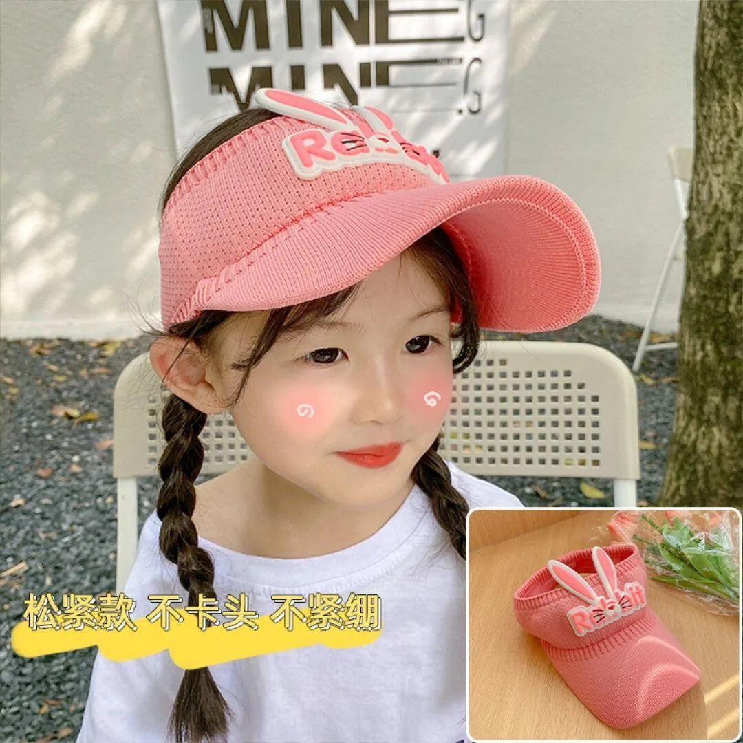 Sport Empty Top Cap Sun Hats for Baby Girls Boys Visor Hat Adjustable Outdoor Cap