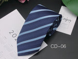 New Classic Blue Black Ties for Men Silk Mens Neckties for Wedding Party Business Adult Neck Tie Casual Solid Tie