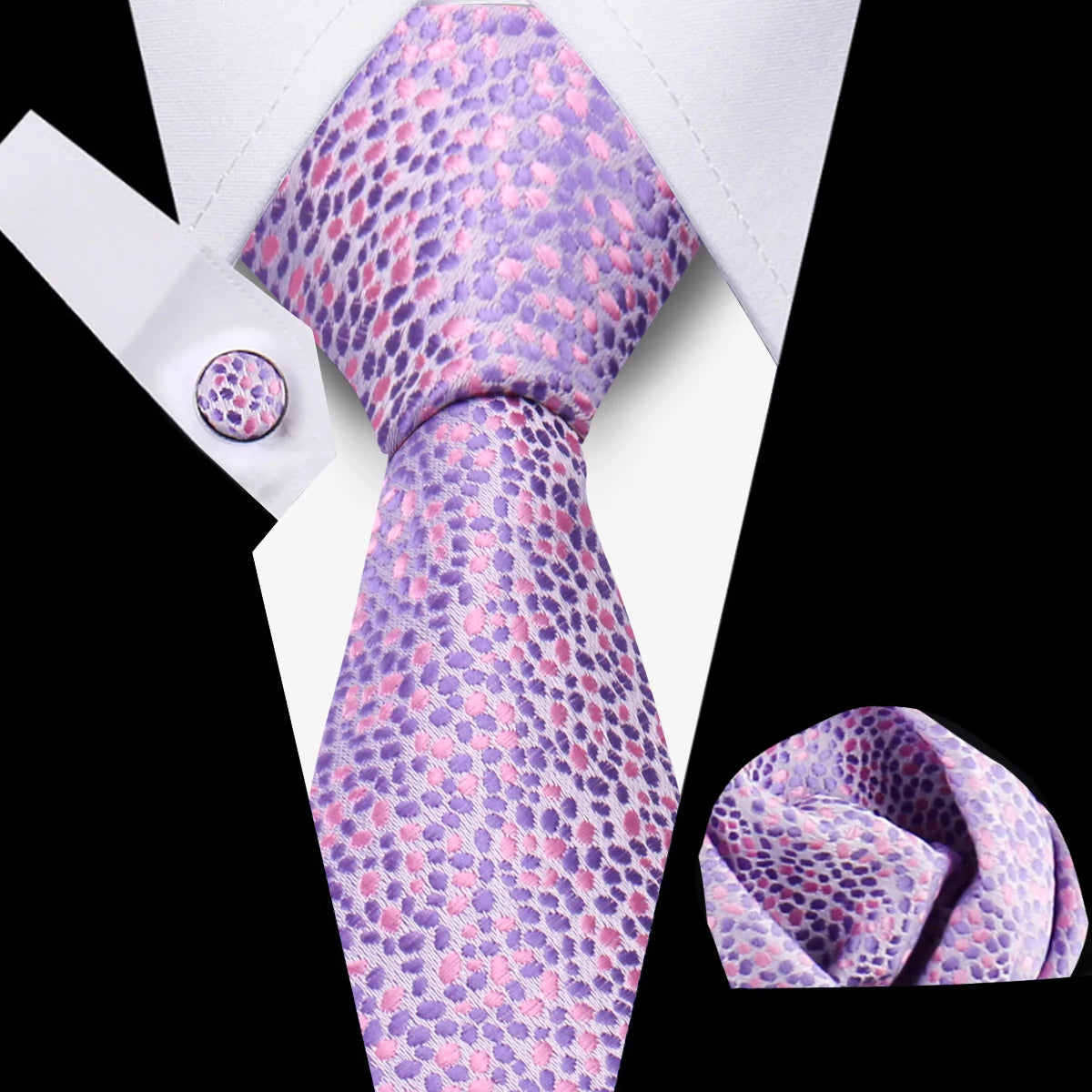Men Neckties Tie Classic Handkerchiefs Plaid Necktie Cufflinks For Men Blouse Business Wedding Accessories Woman Collar Man Gift