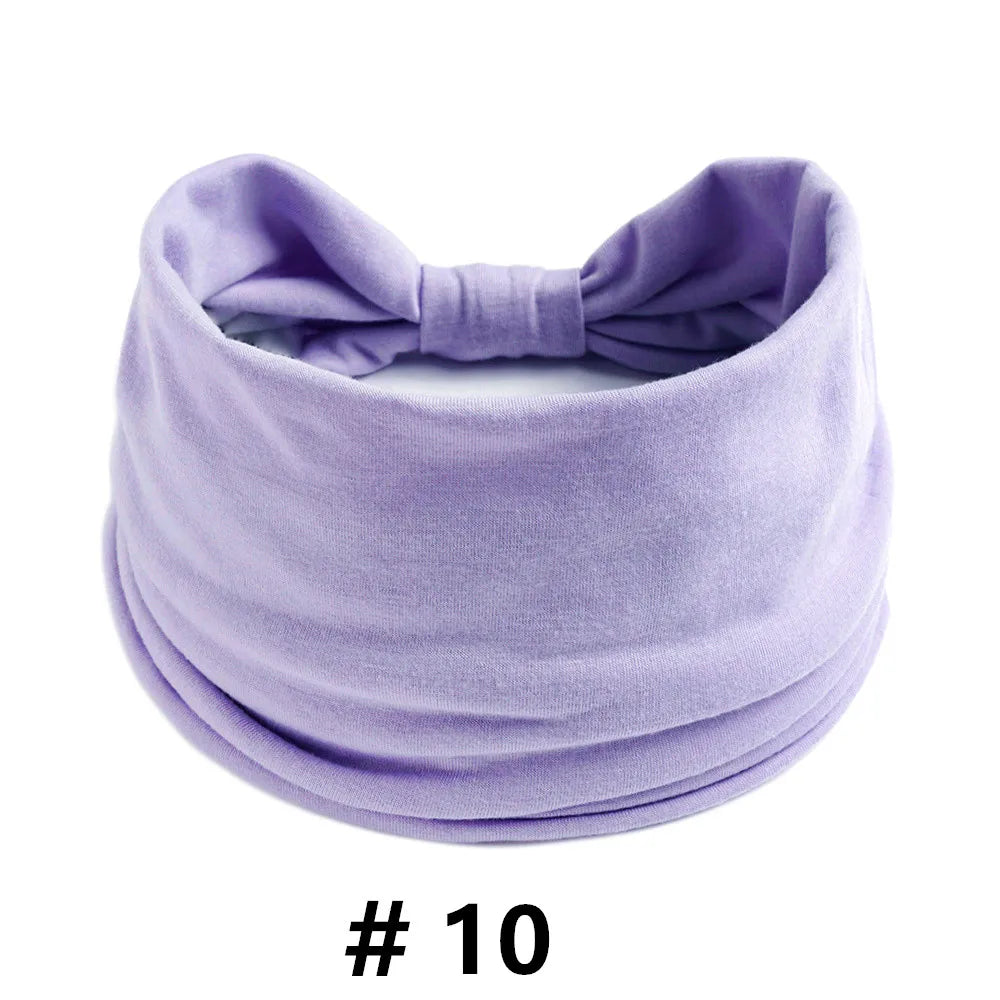 Headbands for Women Cotton Wide Headwrap Yoga Workout Hairbands Elastic Sport Head Bands Turban Bandana Bandage Hair Accessories