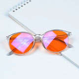 red glasses red blue light glasses for better sleep blue light blocking glasses orange lenses Tr90  women eyeglasses SH2022