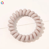 High Elasticity Telephone Coil Hairbands Women Spiral Hair Ties Girls Hair Rings Rope Solid Color Hair Accessories Gum Scrunchy