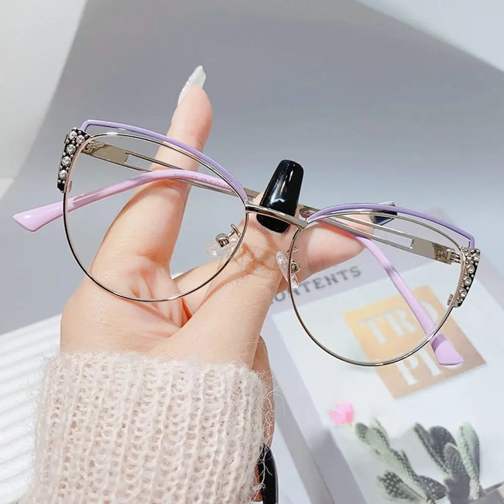 Blue Ray Blocking Anti-Blue Light Glasses Ultralight Metal Computer Goggles Eye Protection Square Eyeglasses Men Women