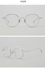 Korea Fashion Style Titanium Glasses Frames Luxury Designer Round ABA Eyeglasses Women Men Prescription Reading Eyewear