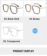 Vintage Titanium Eyeglasses Frame Men Square Myopia Prescription Glasses Women Retro Optical Luxury Brand Glasses Frame Eyewear