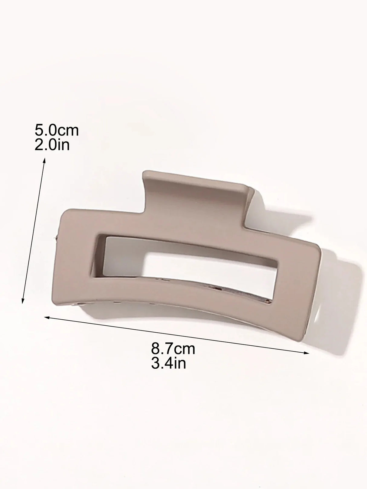 7 Pcs Big Hair Claw Clips 3.4" Non-slip Big Square Matte for Women Girls, Strong Hold Banana Clips for Thick Thin Hair