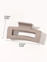 7 Pcs Big Hair Claw Clips 3.4" Non-slip Big Square Matte for Women Girls, Strong Hold Banana Clips for Thick Thin Hair