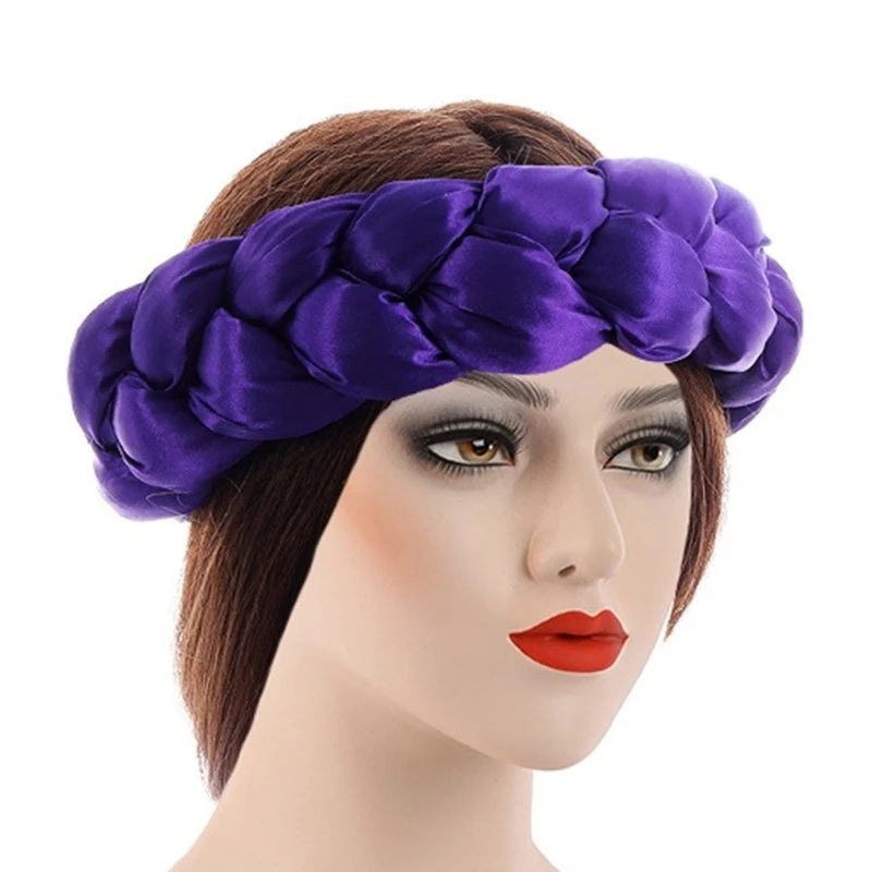 Twisted Hair Band Office Headbands Party Hairband Latest Satins Sports Headwear for Stylish Men and Women