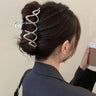 2023 New Fashion Metal Geometric Hair Claw Clip Trendy Hair Clips Hair Clamps Hairpins Party Hair Accessories For Women Headwear