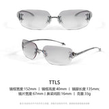 Luxury Brand Designer Fashion GM Titanium Half frame Sunglasses Men Driving Sun Glasses Goggles Shades UV400 Eyewear Glitt