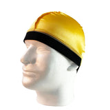 New Unisex Silky Dome Cap For Men Elastic Band Silky Durag Bandanas Bottom Wig Cap Spandex Cooling Cap Silk Based Beanie Bonnet