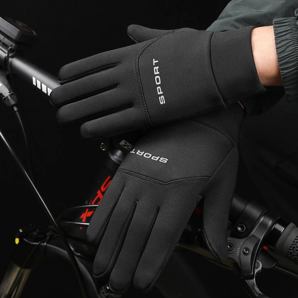 LOOGDEEL Skiing Gloves Waterproof Windproof Winter Cycling Running Ski Warmth Sports Gloves Touch Screen Full Fingers Non-Slip