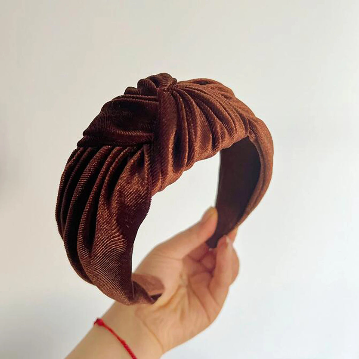 PROLY New Fashion Hairband For Women Solid Color Wide Side Headband Warm Canary Velvet Turban Winter Hair Accessories Wholesale