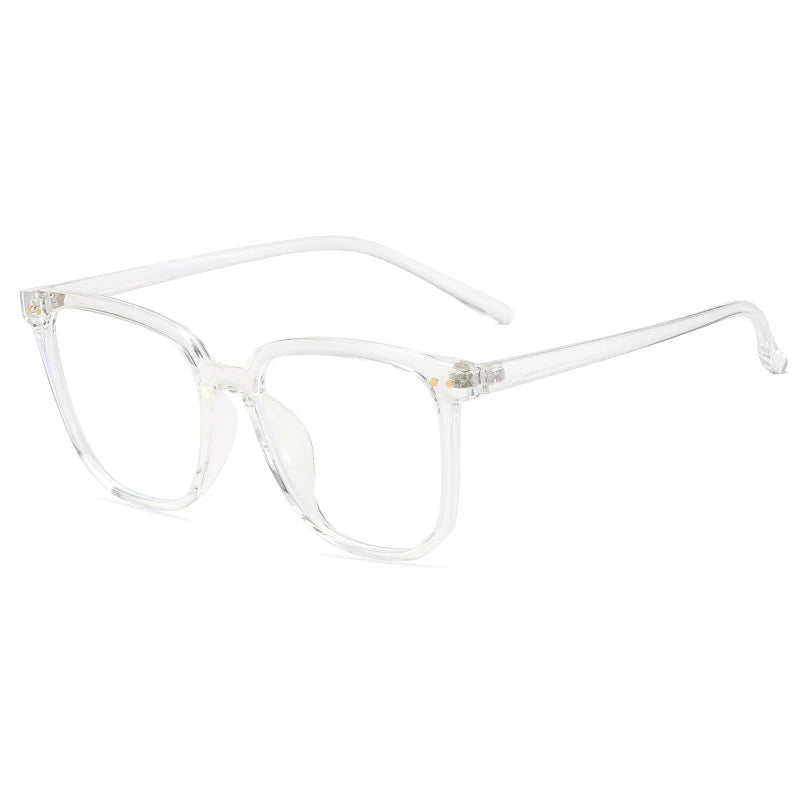 Light Frame Anti Blue Glasses Transparent Black Optical Glasse Women Men Square Eyewear Blocking eyeglasse Spectacle Eyeglasses
