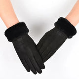 Fashion Women Gloves Autumn Winter Cute Furry Warm Mitts Full Finger Mittens Women Outdoor Sport Female Gloves Screen