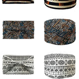 Boho Headbands For Women Fashion Wide Headscarf Bohemian Yoga  Workout Head Bands Hair Accessories Band