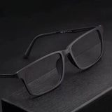 Blue Light Blocking Reading Glasses Men Women Ultralight TR90 Titanium Alloy Optical Frame Eyeglasses Square Eyewear