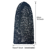 Fashion Women Crochet Hair Snood With Elastic Edge Long Hair Net Mesh Sleeping Nightcap Turban Headwear Hair Net