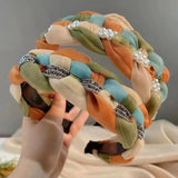 Girls Non-slip Headbands Braided Hair Bands Pearl Hair Bands Daily Hair Accessories Girls Hair Accessories
