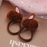 Hair Accessories Girls Ties Elastique Cheveux Fille Gomas Elasticas Furry Korean Kinder Kleding Rabbit Ears Scrunchie Headbands