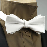 4 Styles Solid Color Black White Wine Bow Ties New Ribbon Gilded Butterfly Double Layered Wedding Party Bowknot Tuxedo Cravat