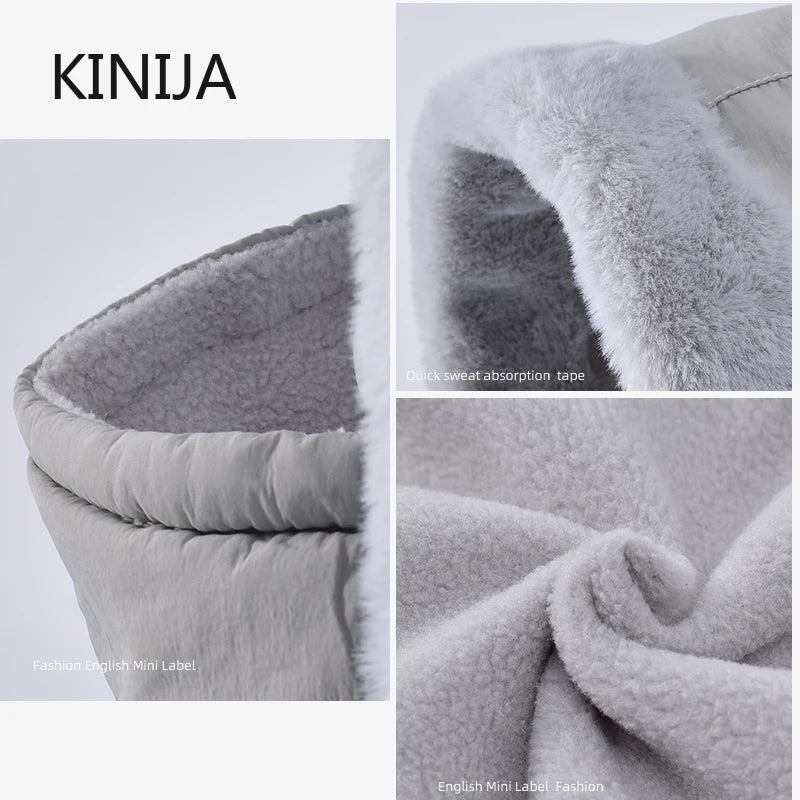 Plush Warm Hat Thickned Beanies Cap Outdoor Windproof Scarf One-Piece Hat Hood Cover Fleece Hat for Cycling Running Waterproof