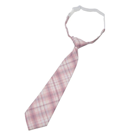 Lazy JK Ties Women Plaid Slim Cute Necktie Plaid Uniform School Student Neckties for Boy Girl Japanese Cosplay Neckwear