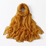 New Cotton Linen Scarf For Women Girls Students Autumn Classic Solid Color Scarves Retro Soft Foulard Viscose Female Wrap Shawls