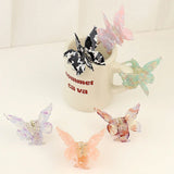 Retro Butterfly Hair Clips Back Of The Head Hair Claws Sweet Coiled Hairpin Women Lady Girl Headwear Hair Styling Tools