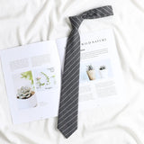 Korean style elegant Ties for men gifts Top clothes accessories Wedding  Black Gray Striped JK Ladies Collar Slim Neck Bow tie