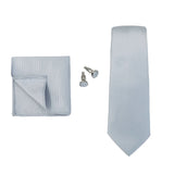 Corbata de marca de moda hecha a mano, sólida, con pañuelo y gemelos, para hombre, corbata, traje, camisa, accesorios de boda, regalos para hombre.