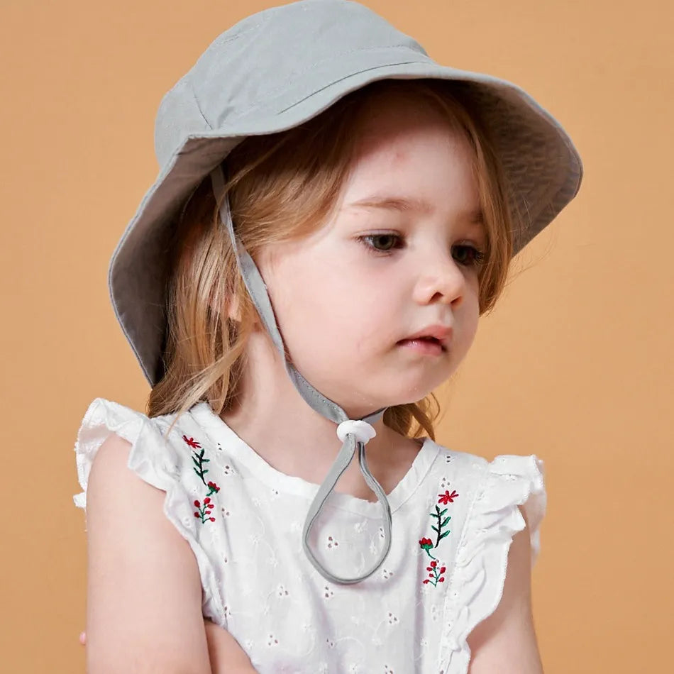 Newborn Baby Hats Boys Girls Panama Summer Kids Sun Hat Infant Beach Fisherman Bucket Hat Children Breathable Outdoor Hats