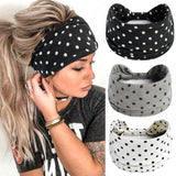 Boho Headbands For Women Fashion Stretch Wide Hair Bands Knoted Turban Yoga Sweatband Elastic Head Bands Stylish Wrap Headbands