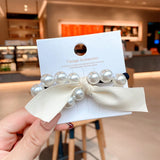 Pearls Beads Hair Ties Elastic Hair Bands For women Hair Rope Scrunchies Ponytail Holders Rubber Hair Accessories